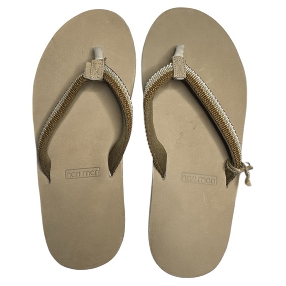 Hari Mari Scouts Leather Flip Flops Sandals 9 NWT - Picture 4 of 7
